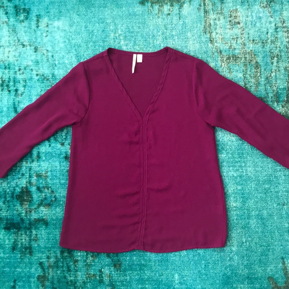 Deep purple blouse